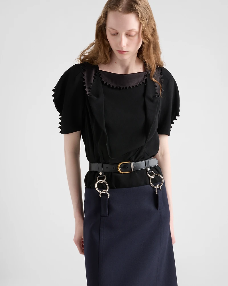 Cady crepe top