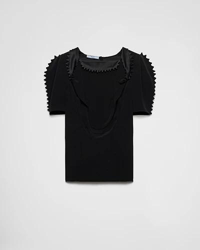 Cady crepe top