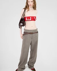 Double natté bandeau top