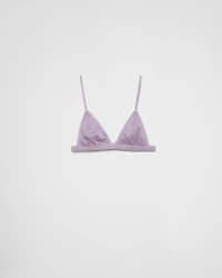 Ribbed cotton bra