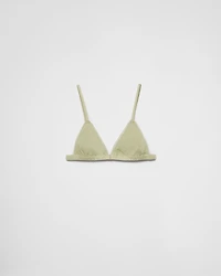 Ribbed cotton bra