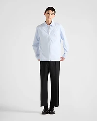 Cotton zipper shirt