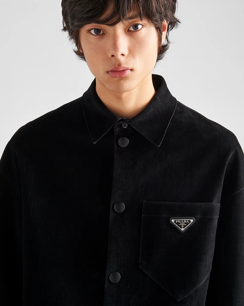 Stretch cotton shirt