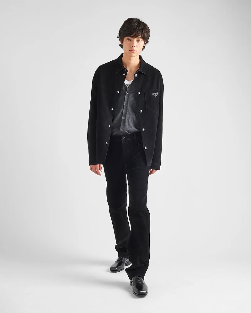 Stretch cotton shirt