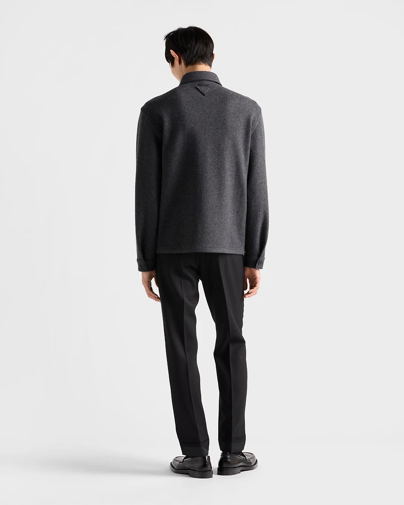 Wool blend shirt