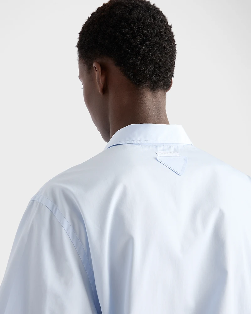 Short-sleeved cotton shirt