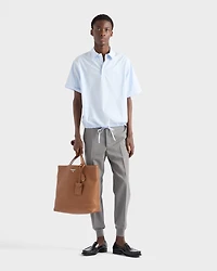 Short-sleeved cotton shirt
