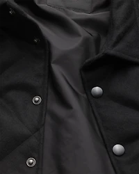 Padded cashmere shirt