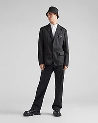 Re-Nylon single-breasted jacket