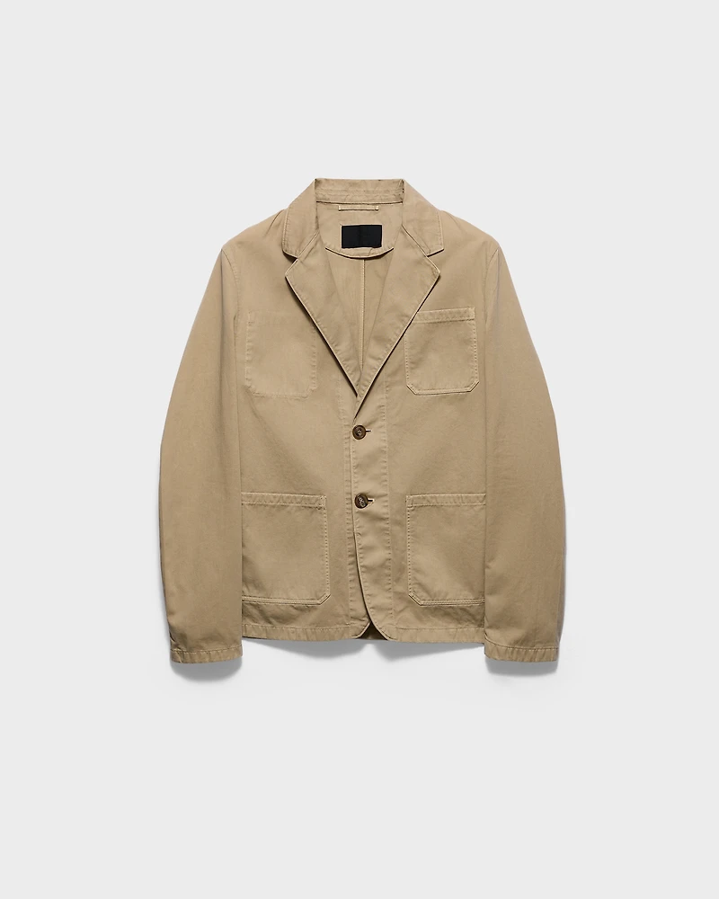 Single-breasted cotton jacket