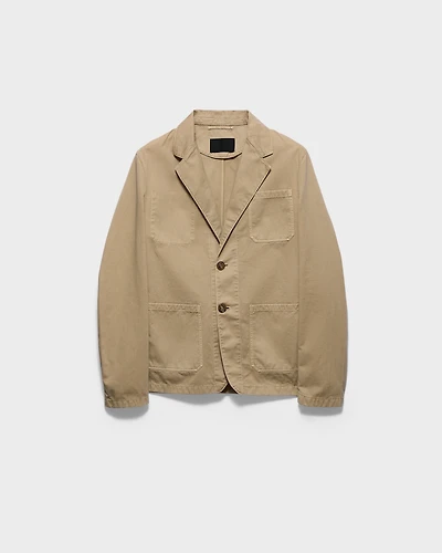 Single-breasted cotton jacket