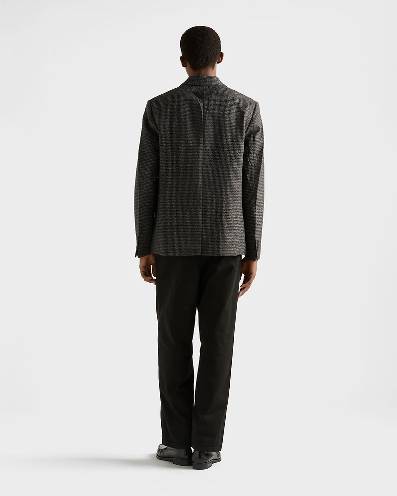 Single-breasted wool jacket