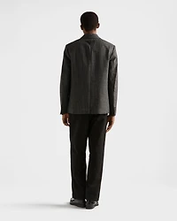 Single-breasted wool jacket