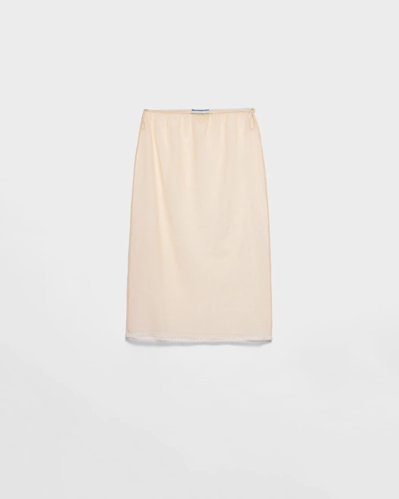 Cotton tulle slip
