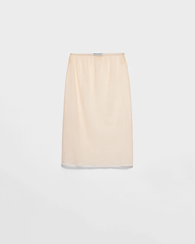 Cotton tulle slip