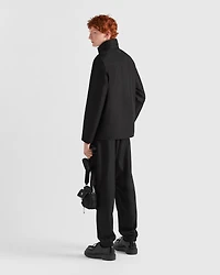 Technical fabric blouson jacket