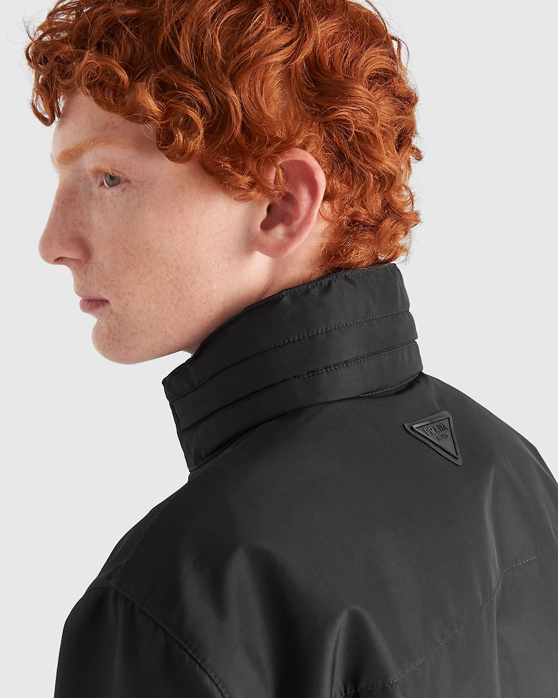 Technical fabric blouson jacket