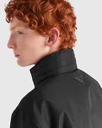 Technical fabric blouson jacket