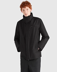 Technical fabric blouson jacket