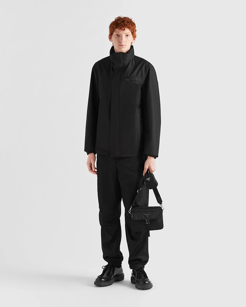 Technical fabric blouson jacket