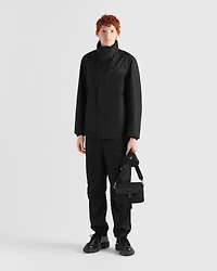 Technical fabric blouson jacket