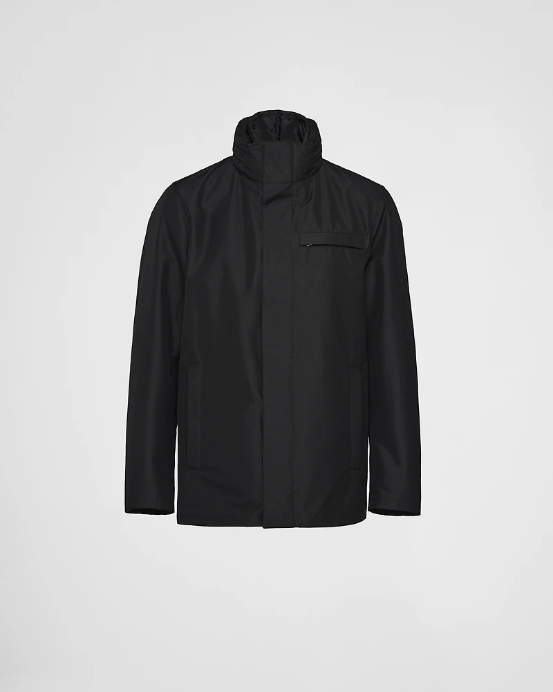 Technical fabric blouson jacket