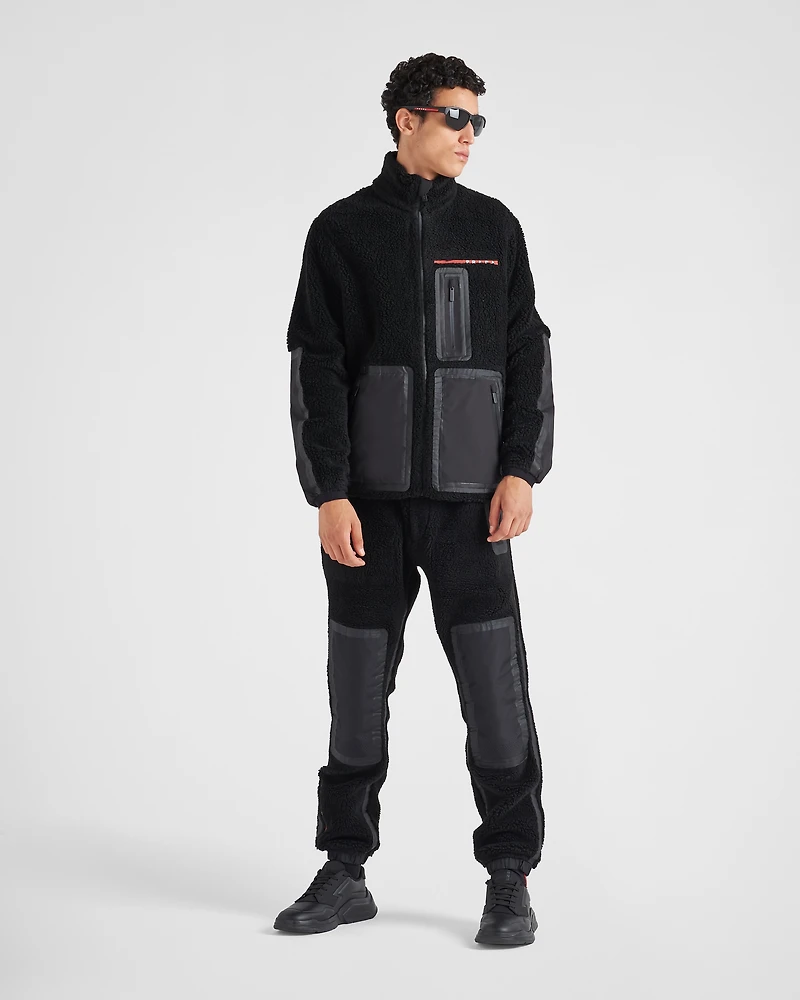 Recycled fleece technical jacket