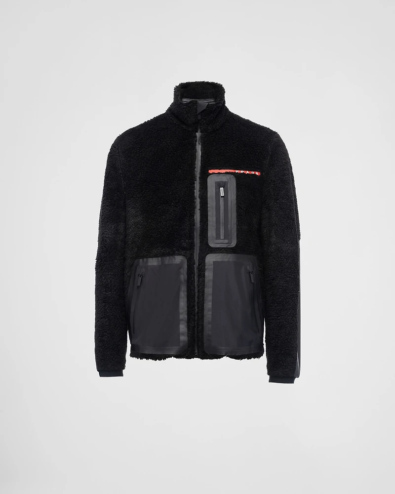 Recycled fleece technical jacket