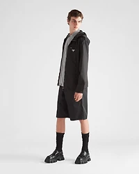 Re-Nylon hooded blouson jacket