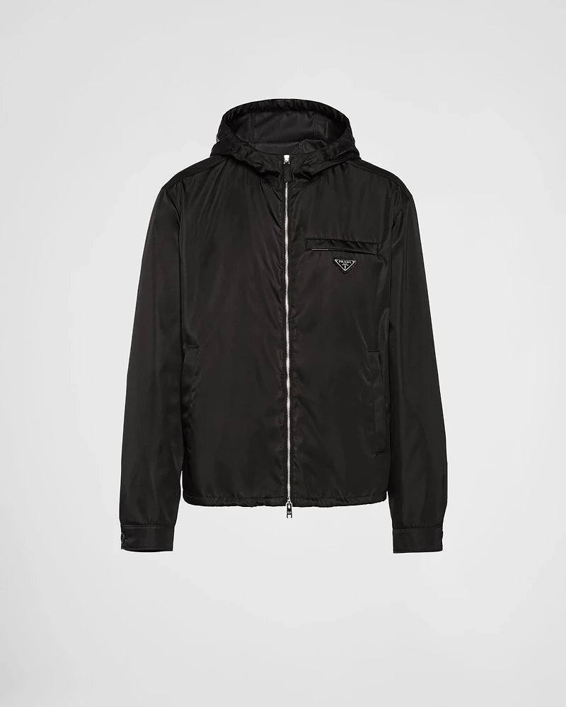 Re-Nylon hooded blouson jacket