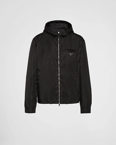 Re-Nylon hooded blouson jacket