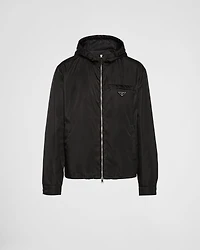 Re-Nylon hooded blouson jacket