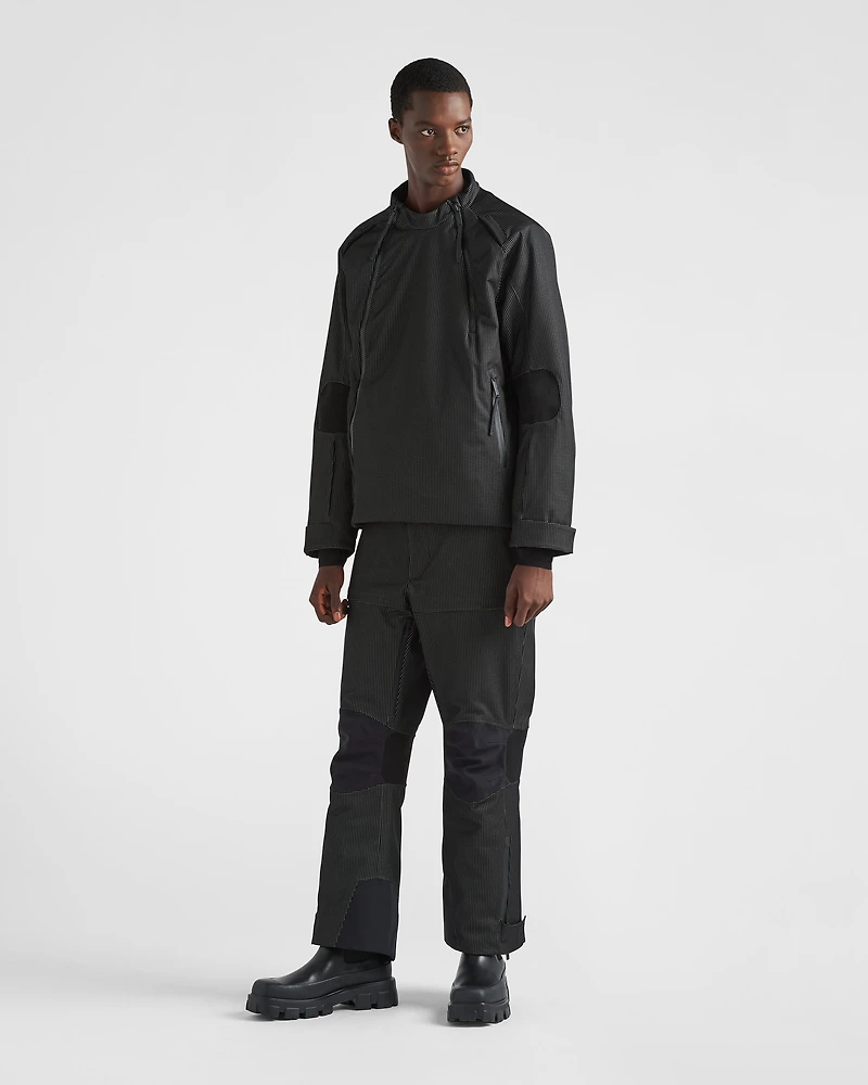 Reflective fabric ski jacket