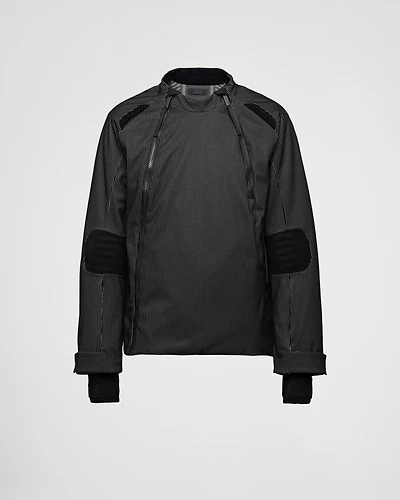 Reflective fabric ski jacket