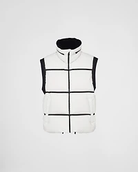 Light technical fabric down vest