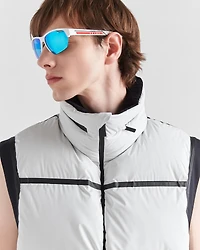 Light technical fabric down vest