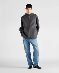 Wool hoodie jacket