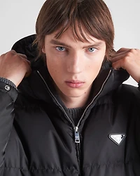 Long Re-Nylon down jacket