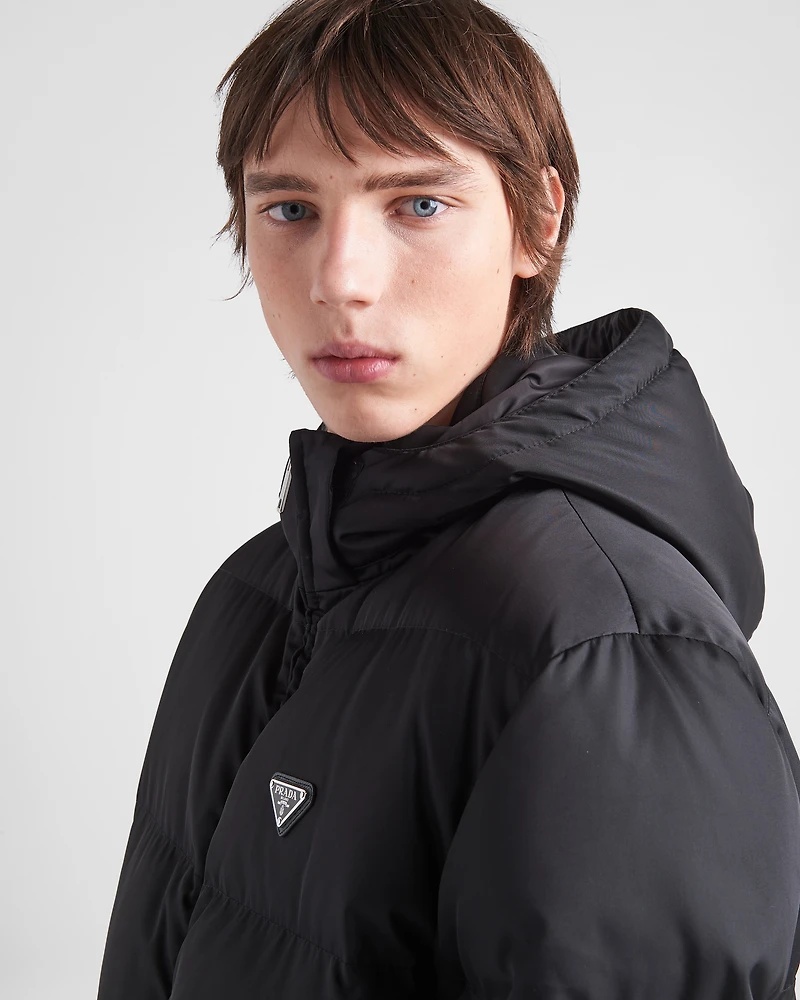 Long Re-Nylon down jacket