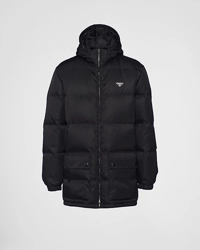 Long Re-Nylon down jacket