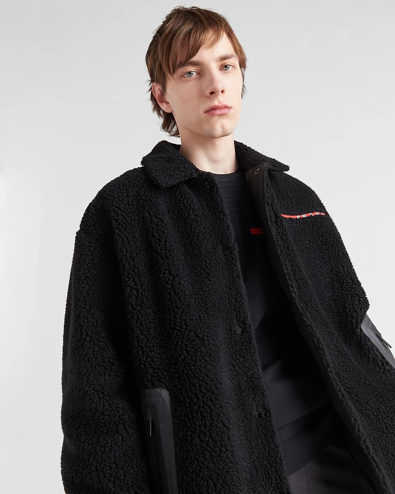 Fleece blouson jacket