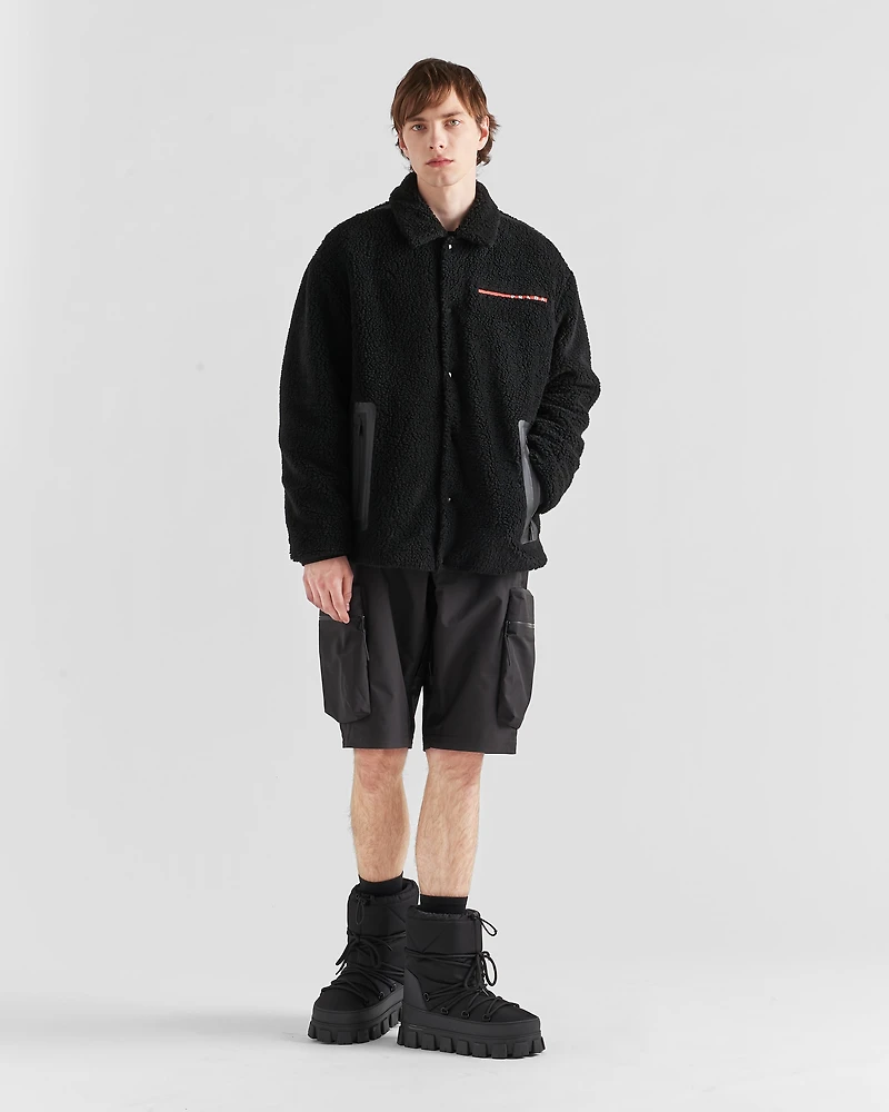 Fleece blouson jacket