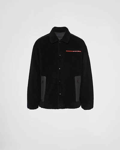Fleece blouson jacket