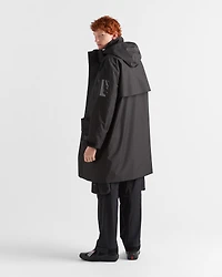 Recycled technical fabric raincoat