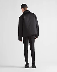 Cropped Re-Nylon down jacket