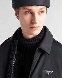 Cropped Re-Nylon down jacket