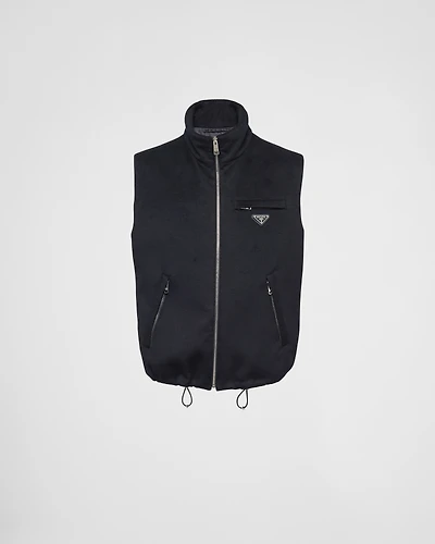 Cashmere down vest