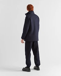Wool blend and shearling jacket
