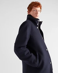 Wool blend and shearling jacket