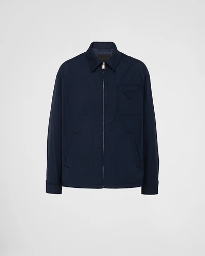 Stretch cotton blouson jacket